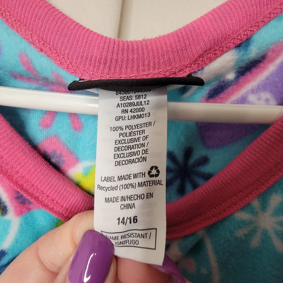 De Colección Joe Boxer Niños Talla Grande 14-16 Polar Pijama con Pies Pingüino Nieve Invierno Foto 2 de 4