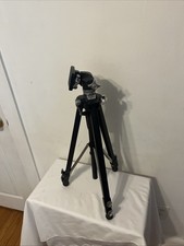 Velbon Camera Tripod VGB-3 Adjustable Heavy Duty Pan Tilt 3 Way Great Condition