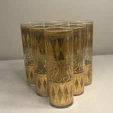 Vintage West Virginia Glass Co. Ranier Collins Glass set of 6