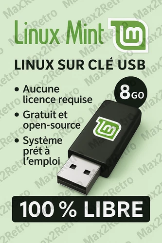Clé USB Linux Mint 22.2 – Système rapide, stable et idéal vieux ou récents PC