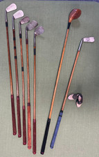 Restored and Playable Vintage Hickory Shaft Golf Set of 7 Clubs