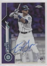 2020 Topps Chrome Rookie Purple Refractor 190/250 Tim Lopes #RA-TL Auto 0nj5