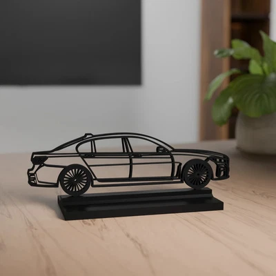 BMW 7er G12 M Sport Modell 3D Dekoration -  Geschenk für Autoliebhaber - Bild 1 von 3