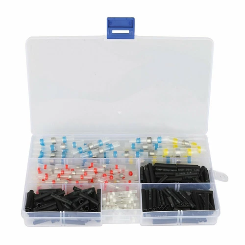 420Pcs Solder Seal Sleeve Heat Shrink Electric Butt Wire Connectors Terminal Kit - Picture 3 of 12