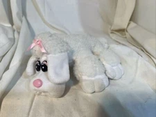 Tonka Pound Puppy Furies 9" Inches White Poodle Plush Toy Vtg