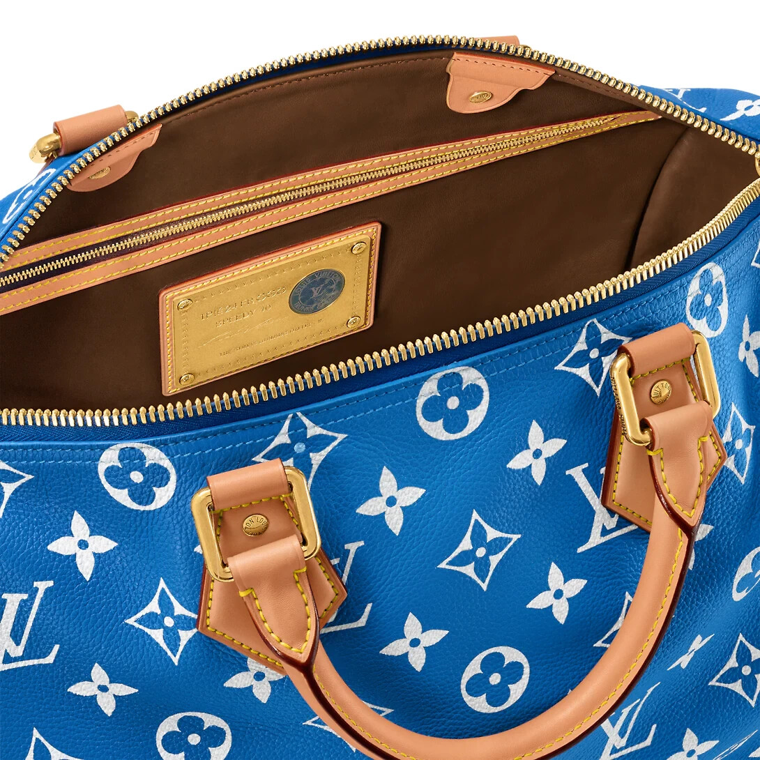 Louis Vuitton ダングルピアス ゴールド/ブルー NIB Louis Vuitton Speedy P9 Bandoulière 40 Blue M24418 100
