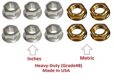 Universal Ford Torque Converter Nuts Kit, Inch+Metric, Heavy-Duty. Made in USA