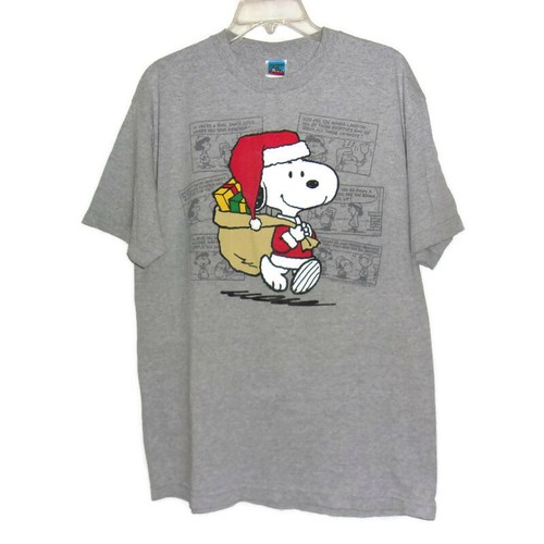 Ugly CHRISTMAS T Shirt L Peanuts SNOOPY 