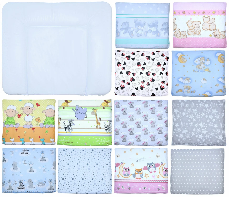 Wickelauflagenbezug - Wickelauflage -75x85 cm- Bezug für Wickelauflage Baumwolle