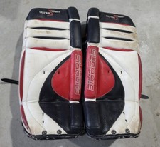 Simmons Ultra Light Black Red White 28” Goalie Pads Ice Hockey Pads Youth