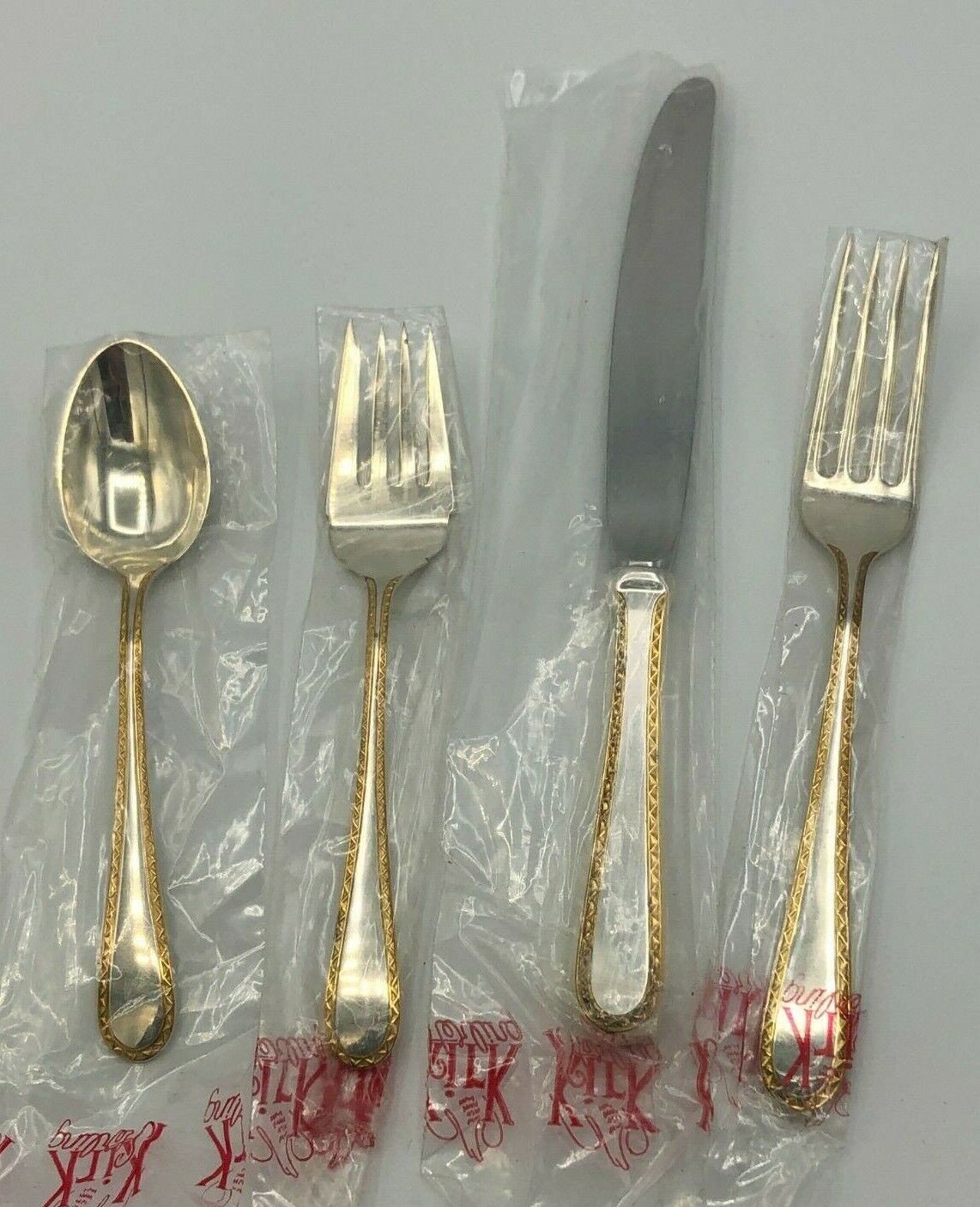 Golden Winslow by S. Kirk & Son Sterling Silver 4 piece Place Settiing