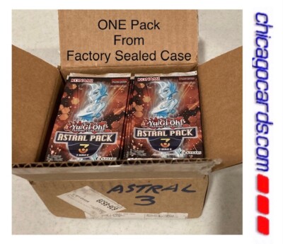 ONE YuGiOh TCG Astral-Pack-3 3-Card/Pack fresh from Factory Sealed Box Rare  New