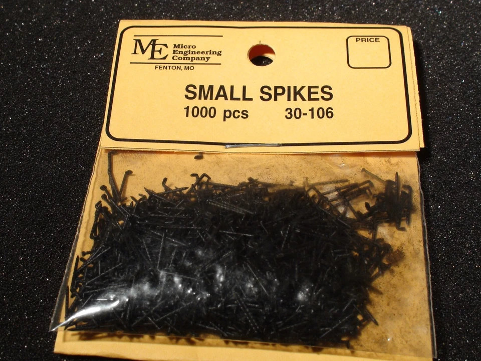 Micro- Engineering 30-106 SMALL 1/4" SPIKES  1000 PCS BIGDISCOUNTTRAINS - Image 4 of 4