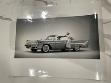 1959 DeSoto Firedome Press Photo With Model Black And White Print