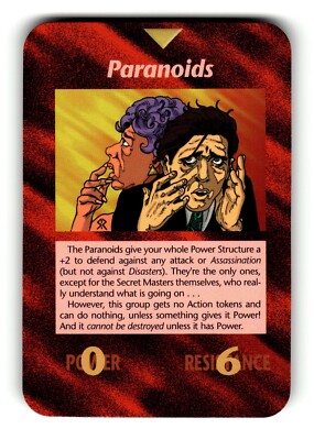 Paranoids Card Unlimited INWO Illuminati New World Order Game | eBay