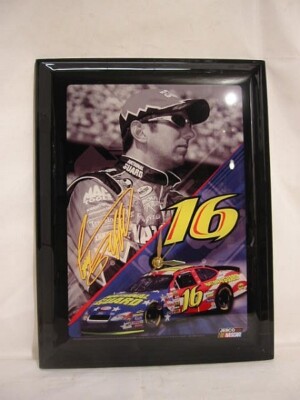 Greg Biffle Nascar Jebco  Wanduhr Clock Uhr 35 cm Holz Neu Motorsport