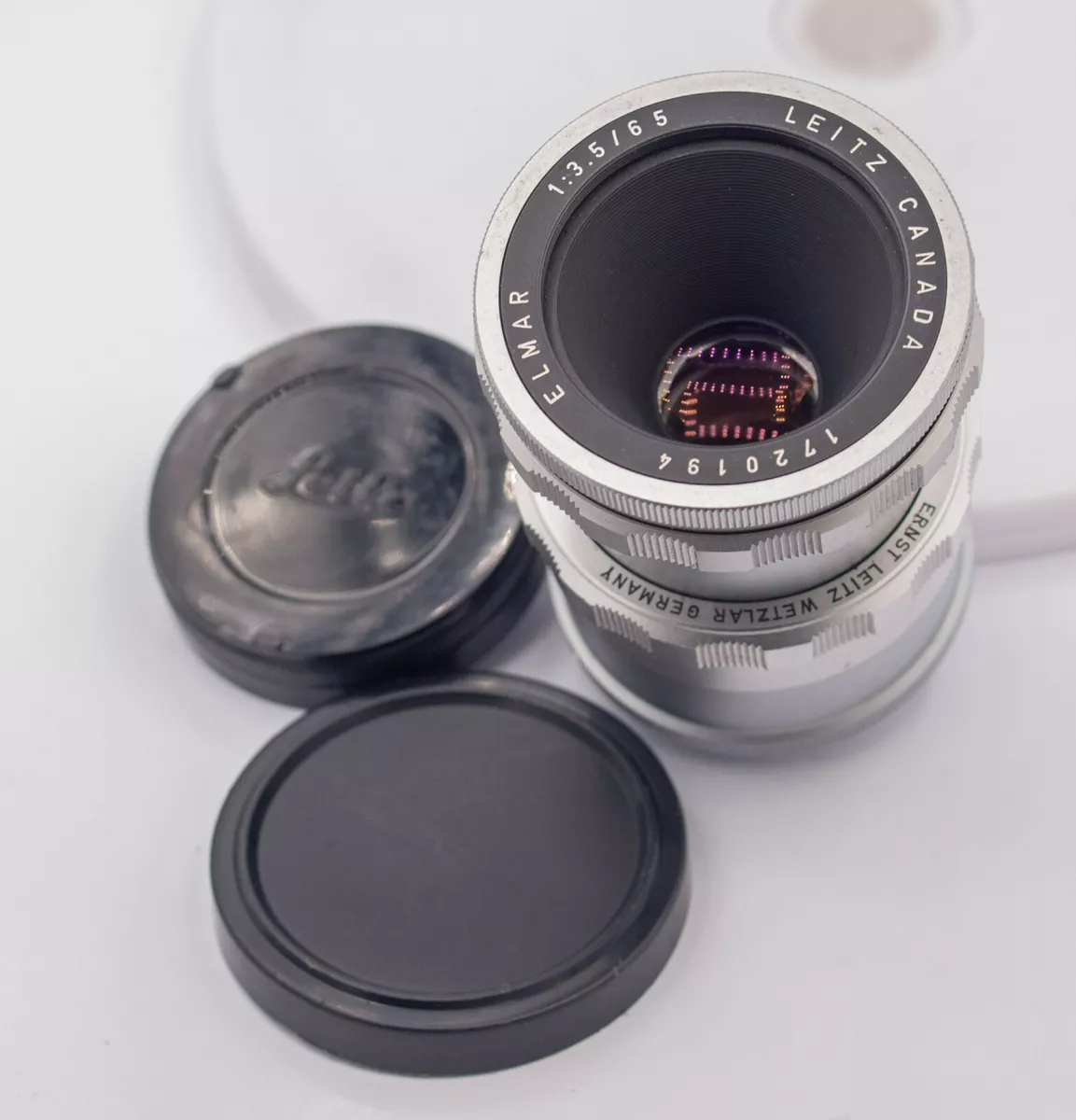 Leica Leitz Canada Elmar 65mm F3.5 M Leica Visoflex Prime Lens w/ OTZFO Tube