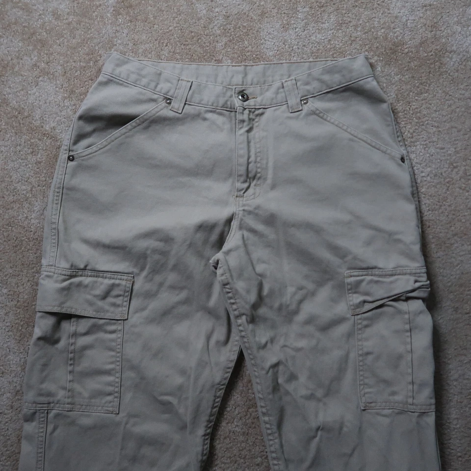 Lee Dungaree Cargo Pants Men's 33x30 Biege Straight Leg Baggy Y2K - Image 2 of 4
