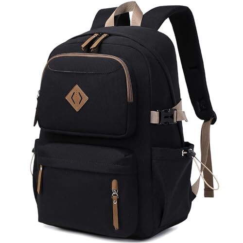 15.6 Inch Anti-Theft Laptop Backpack for Men and Women - Black-image