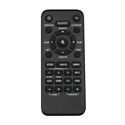 VAH0130 Replacement Remote Control for Yamaha Soundbar YAS-408 ATS-4080 YAS408