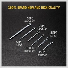 555pcs/Set Stainles Steel Split Pins Clevis Cotter Pin Fasteners Parts Tool Kit