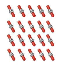 20-Pack Fiber Optic Coupler ST-Red