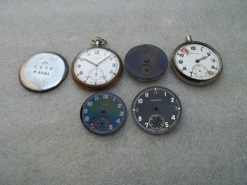 Orologio da tasca militare vintage British Military Cyma GSTP ecc da riparare - Foto 3 di 10