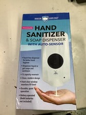 MASK ON EVERY FACE TOUCHLESS SANITIZER SOAP DISPENSER