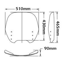 Bulle Isotta haute transparence BMW R1150RT 2000-2006