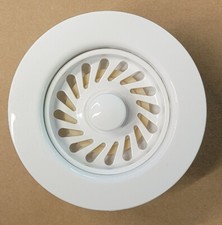  NEW  JB Kitchen Sink Strainer Two Piece WHITE 332553 ECONOMY STRAINER