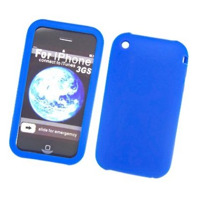 Silicone Skin Case for iPhone 3G / 3GS - Blue | eBay