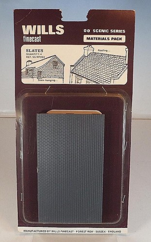 WILLS finecast escala 00 / H0 n.º SS MP203 4 x placas de techo 13,3x7,6 cm embalaje original #4422 | Zustand: Gebraucht
