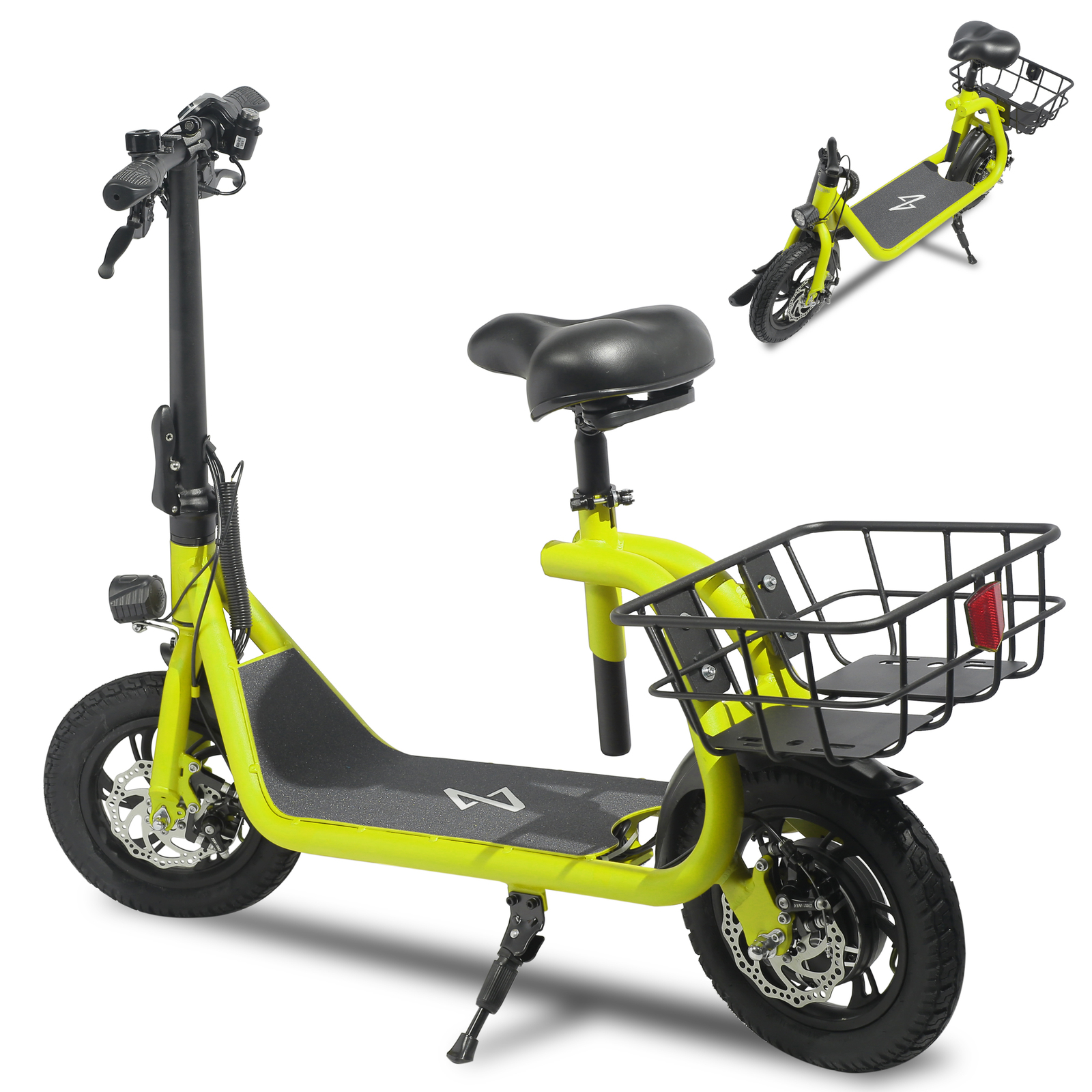 12" Tires Mini Ebike for Adults Folding EcoSmart Metro Electric Scooter 450W 36V