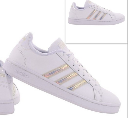 Adidas GRAND COURT Damen Sneaker Turnschuhe Schuhe LEDER - Picture 5 of 5