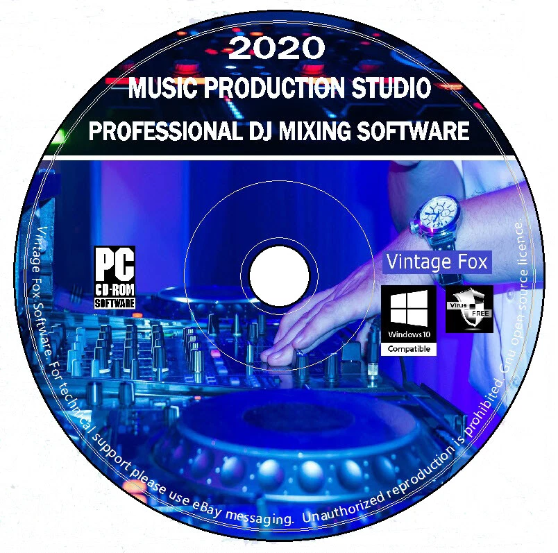 Software de mezcla DJ - Estudio de creación musical - Edición y grabación de audio PC CD NUEVO