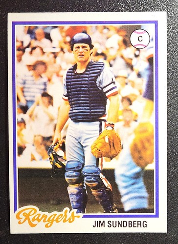 1978 Topps Baseball - Jim Sundberg - Texas Rangers #492 EX-NM