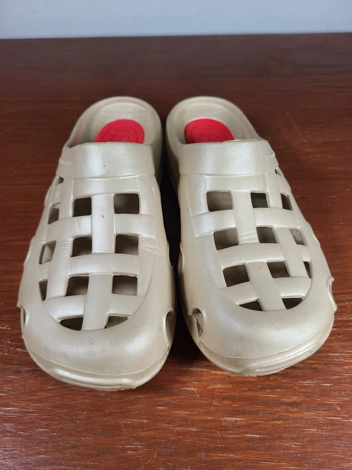 Skechers Clogs Sandal Cream Youth Size 5 — 第 3/4 张图片