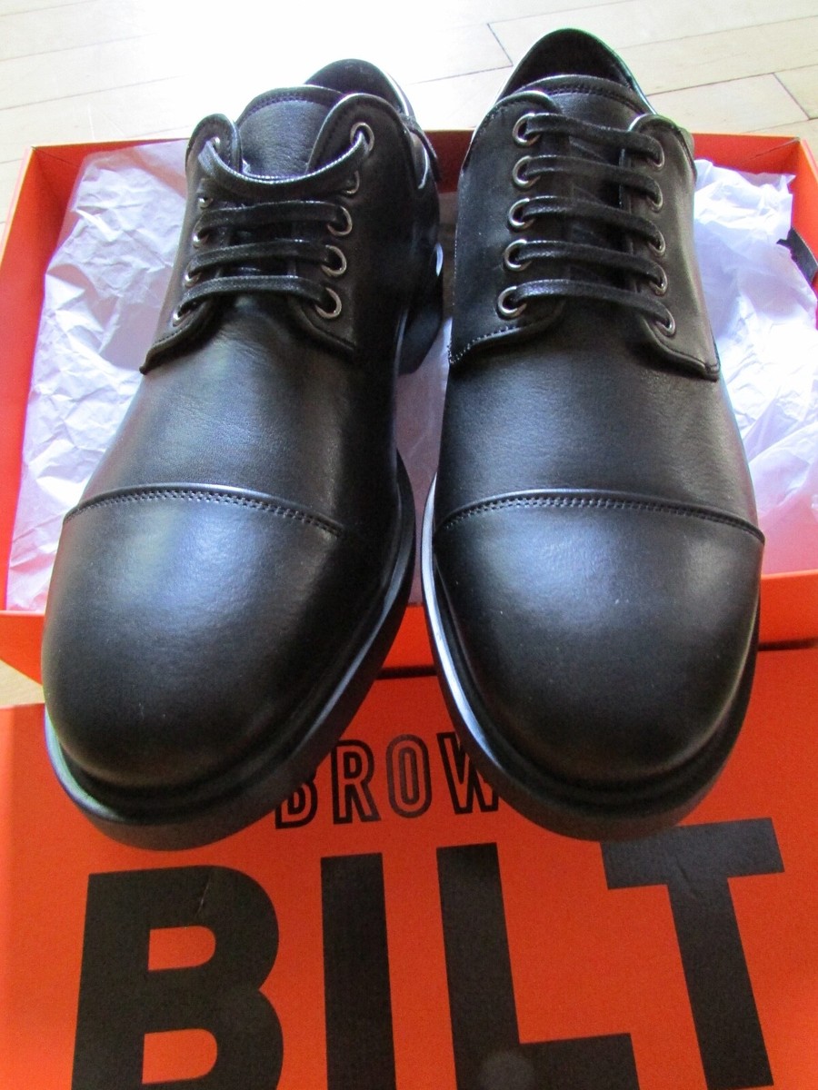 George Brown BILT Shoes Butch Cap Toe Derby Size 10.5 Black  display picture 1