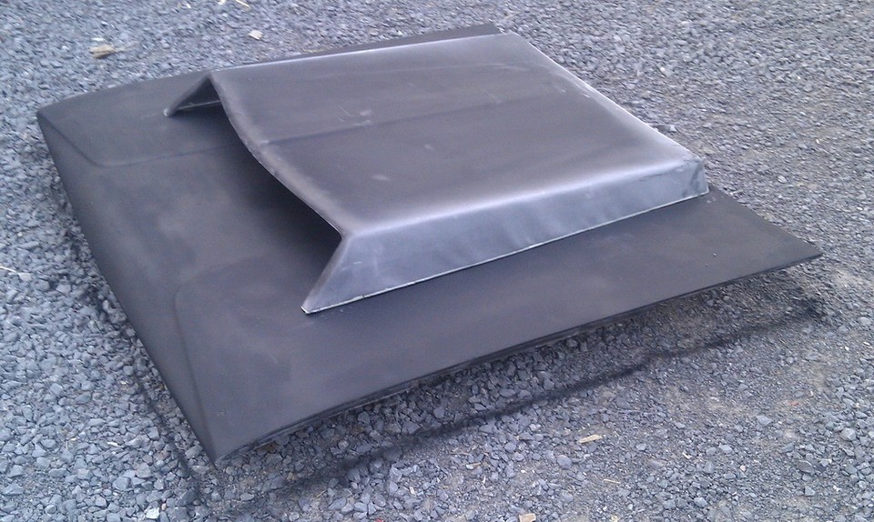 1966-74 A B E-Body Fiberglass Hood Scoop 1968 Hemi Dart