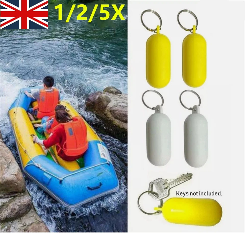 1-5X Floating Keyring Fender Buoyant Key Ring Marine Sailing Boat Float Keychain - Image 4 of 4