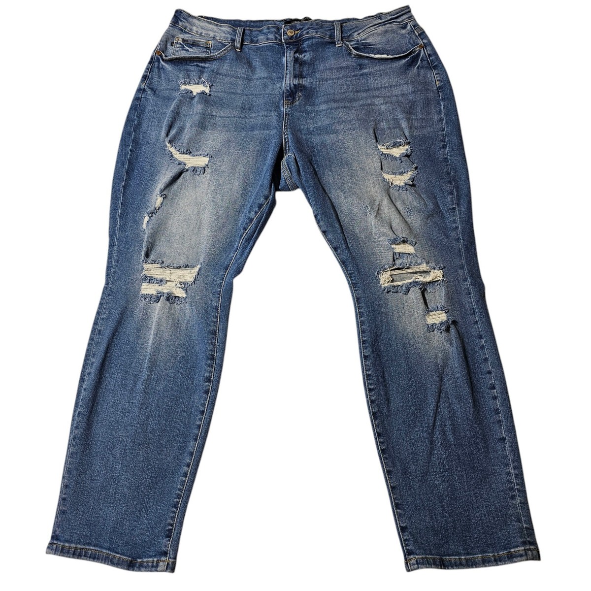 Judy Blue Boyfriend Fit Jeans Women's Size 24W Distressed JB 88404