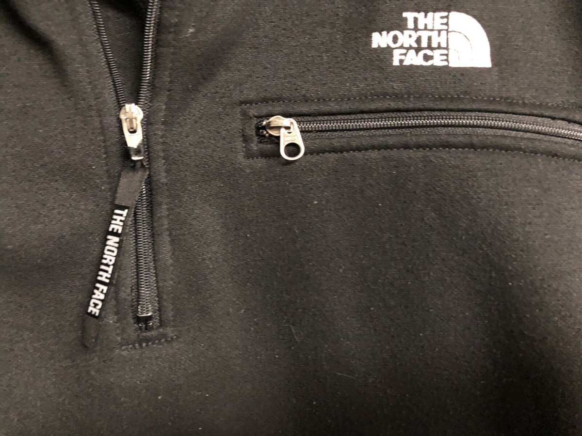 ザノースフェイス The North Face Vintage UltraWick Mens L Black 1/4 Zip Pullover