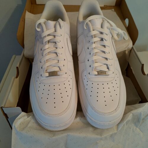 Nike Air Force 1 '07 Low - Triple White (CW2288-111) Men's Size 13 w/Shirt - Picture 2 of 13