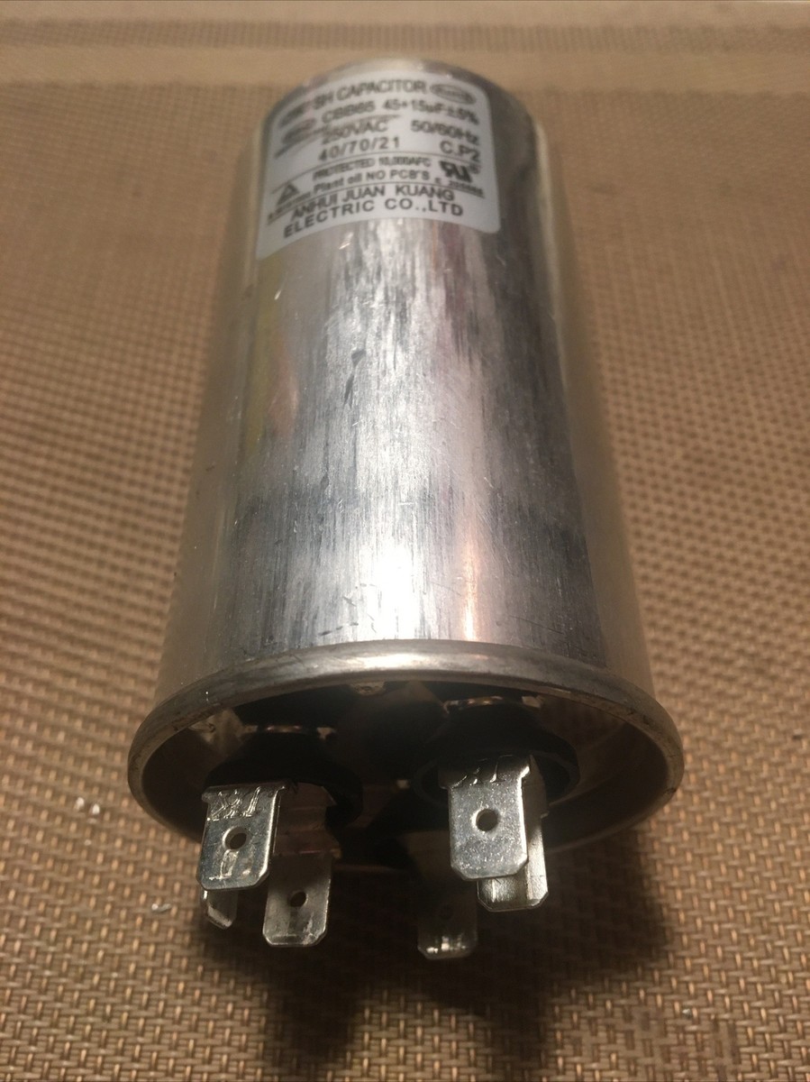 JK CBB65 (RoHS) 45+15 250VAC Dual Run Capacitor | eBay