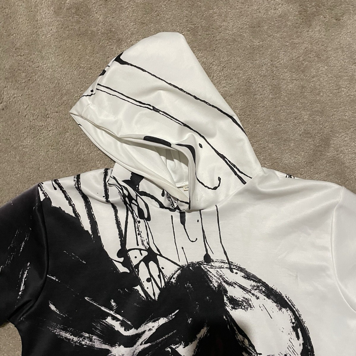 Marble Ohh White Hoodie Off-White Diag Galaxy Brushed Over Hoodie 