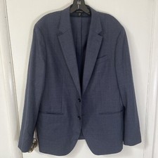 Banana Republic 44R Slim sport coat Smart Weight Performance Wool Blend Navy