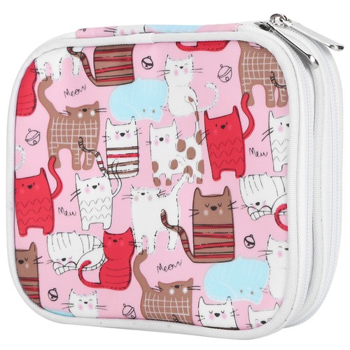 Knitting Tools Storage Case Double Layer Crochet Hook Zipper Bag With Pockets - Picture 2 of 22