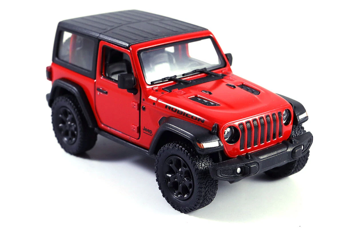 2018 Jeep Wrangler Rubicon Hard Top Off Road Diecast Model Car 1:34 Scale  5&#034; RED | eBay