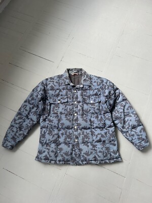 Stussy Vintage Down Puffer Jacket Camo Size L