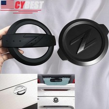1 Set For 350z 370z Nismo Front Rear Bumper Z Style Emblem Badge Matte Black